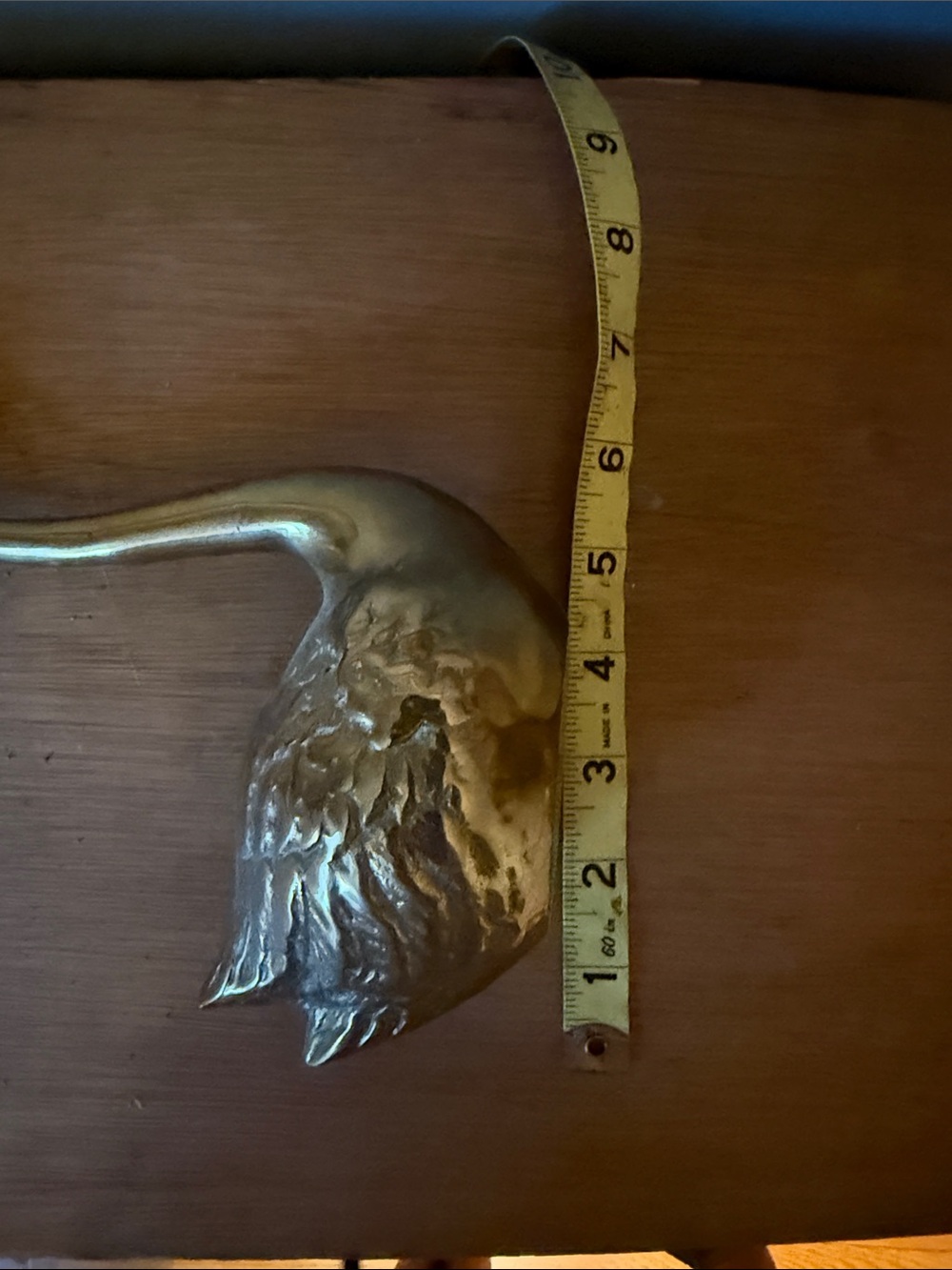 Brass Swan Wall Accent - Elegant Gold Home Accent
